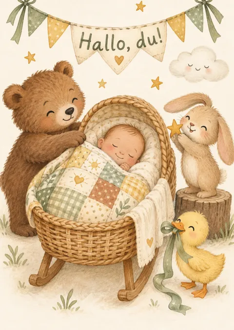 New Baby – Hello You with Bear and Bunny