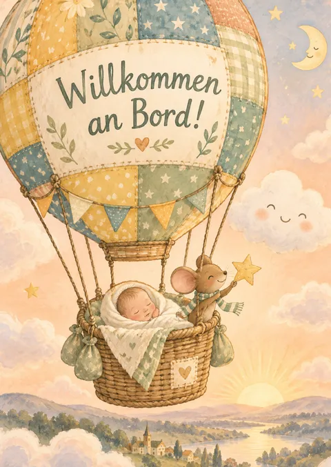 New Baby – Welcome Aboard the Hot-Air Balloon