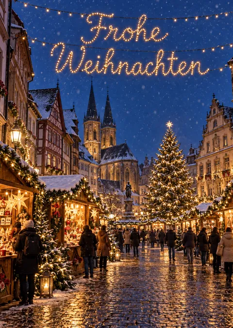 Merry Christmas – Christmas Market at Night