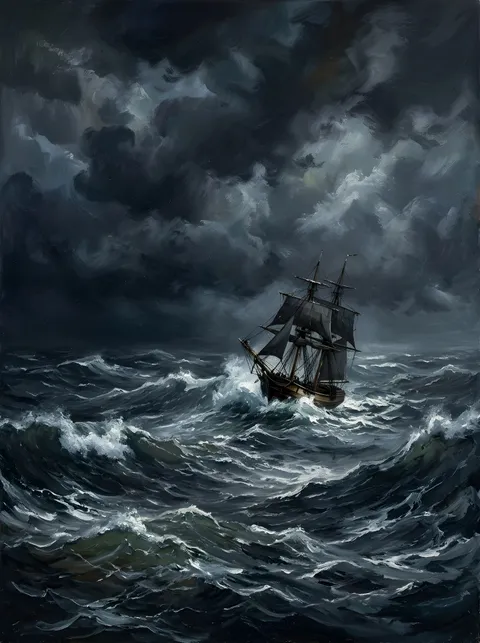 Schiff im Sturm