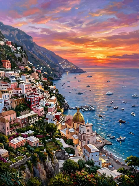 Positano am Abend
