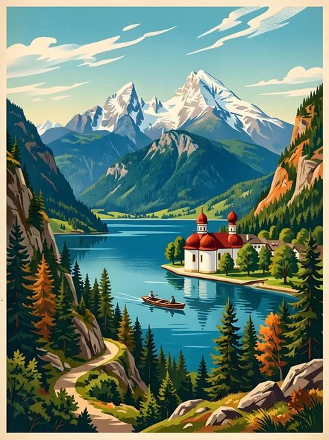 Königssee mit Sankt Bartholomä