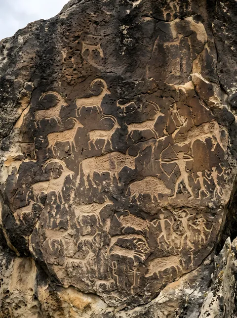 تصاویر سنگی گوبستان