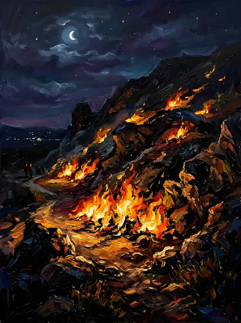 آتشکوه در شب
