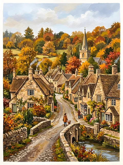 Cotswolds το Φθινόπωρο