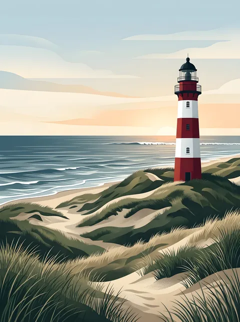 Leuchtturm an der Nordsee