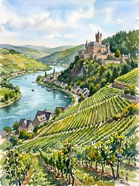 Weinberge am Rhein