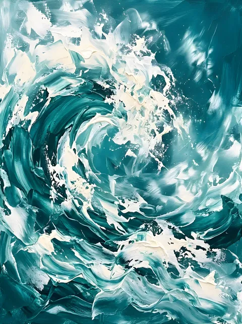 Welle in Petrol