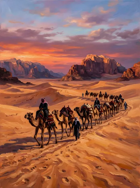 Karawane nel Wadi Rum