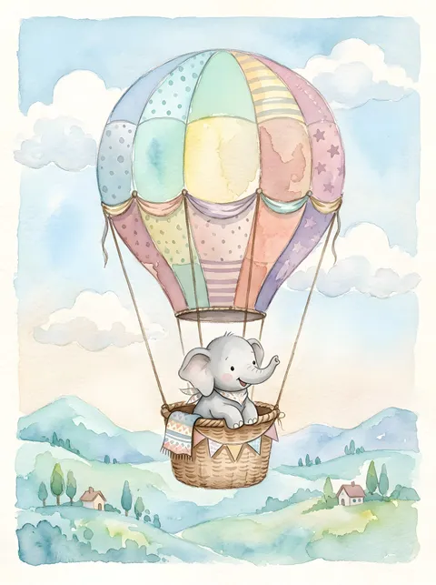 Elefant im Ballon
