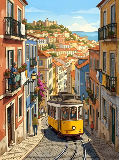 Lissabon mit Tram