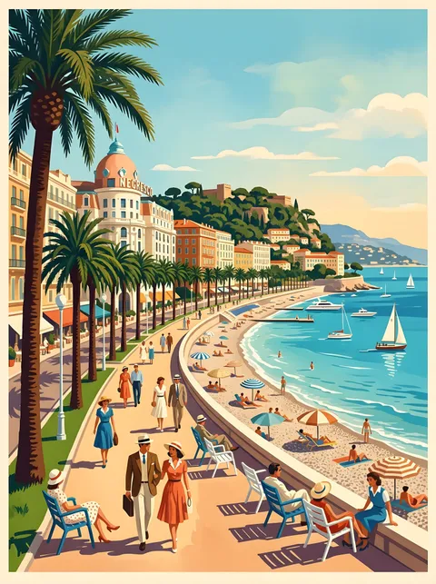 Promenade in Nizza